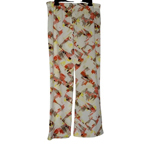 Calvin Klein Abstract Print Lounge Pants | Y2K Aesthetic | Wide Leg | Size M - Picture 2 of 7